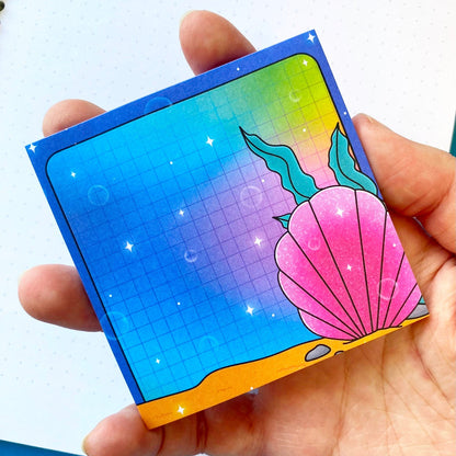 Sticky Notes Nostalgic Fish | Retro Digital Aquarium