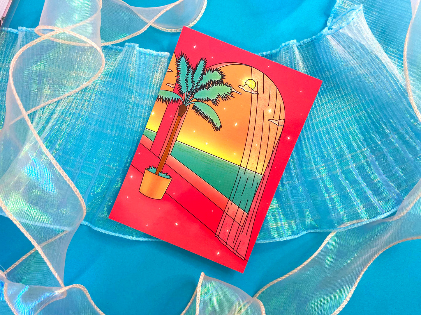 Carte postale / Art Print Hot Summer - Vue de l'océan ensoleillé