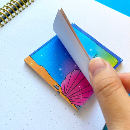 Sticky Notes Nostalgic Fish | Retro Digital Aquarium
