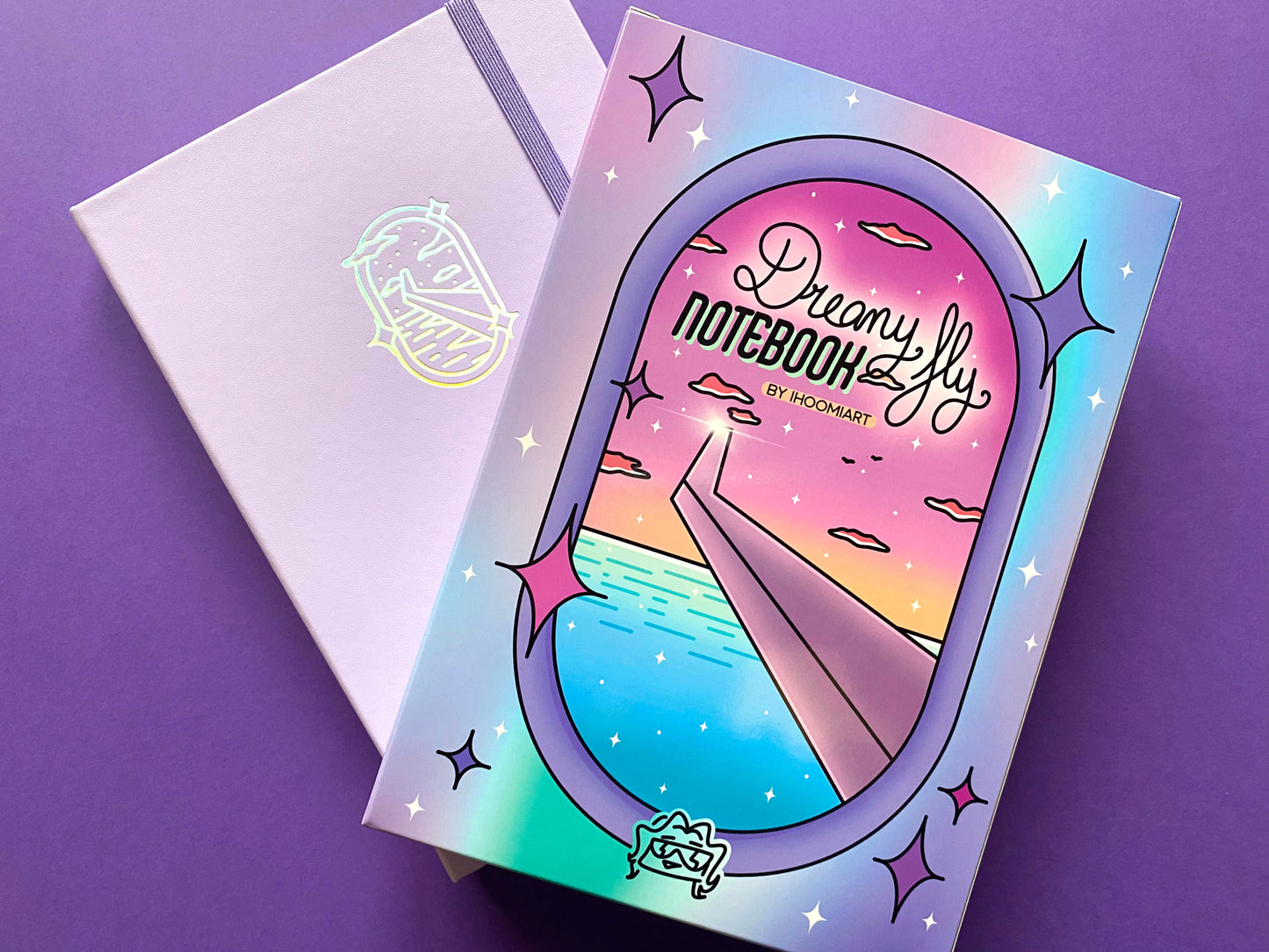 Carnet A5 Holographique "Dreamy Fly" avec boîte protectrice